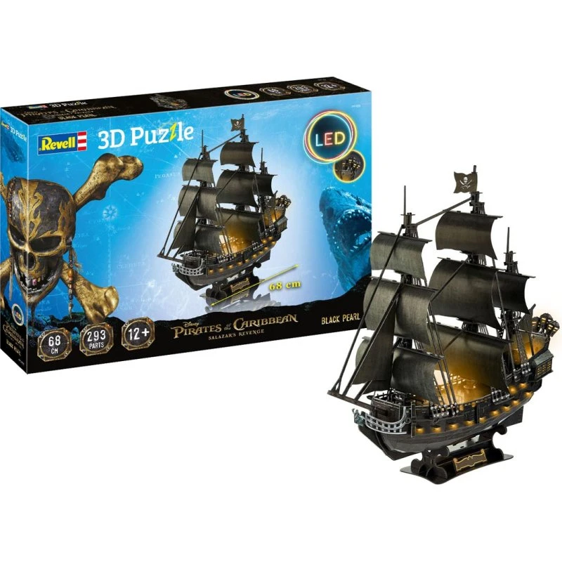 Revell 3D Puslespil Black Pearl med LED, 293 dele