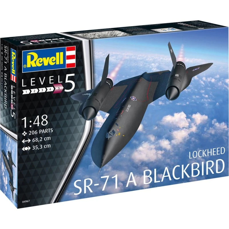 Revell SR-71 Blackbird Modelfly 1:48, 206 dele