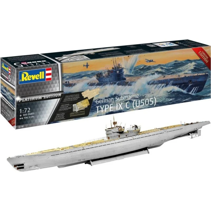 Revell Type IX C Tysk Ubåd Modelbyggesæt 1:72