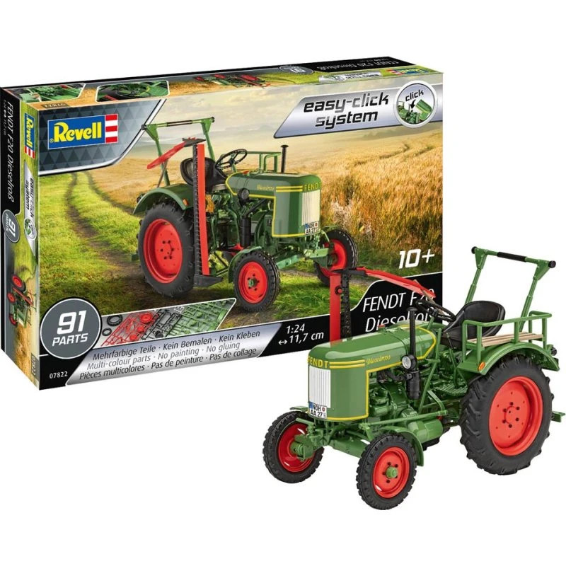Revell Fendt F20 Diesel Traktor Easy-Click 1:24, Grøn