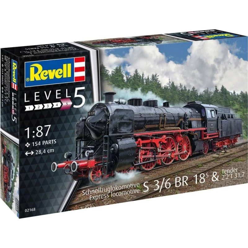 Revell S3/6 BR18 1:87 Byggesæt, Level 5, 62168