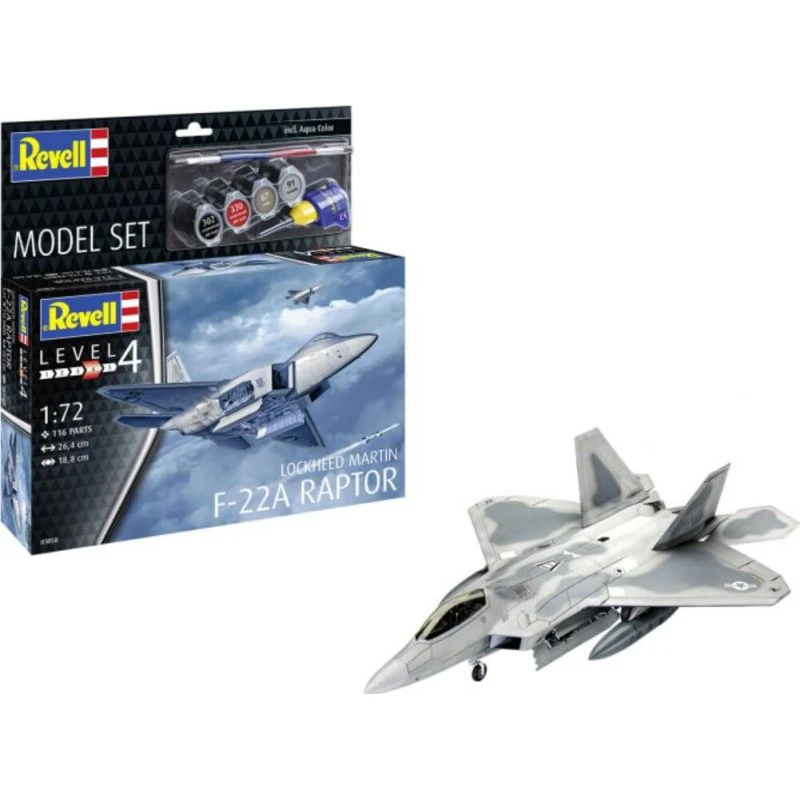 Revell F-22A Raptor Fly 1:72 Level 4