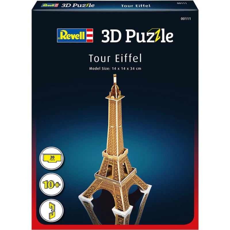 Revell 3D Puslespil Eiffeltårnet – 20 dele, 10+ år