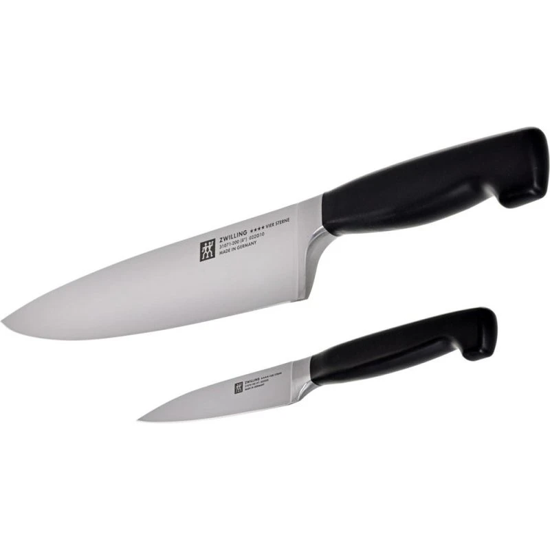 ZWILLING Four Star knivsæt 2 dele, rustfrit stål, sort