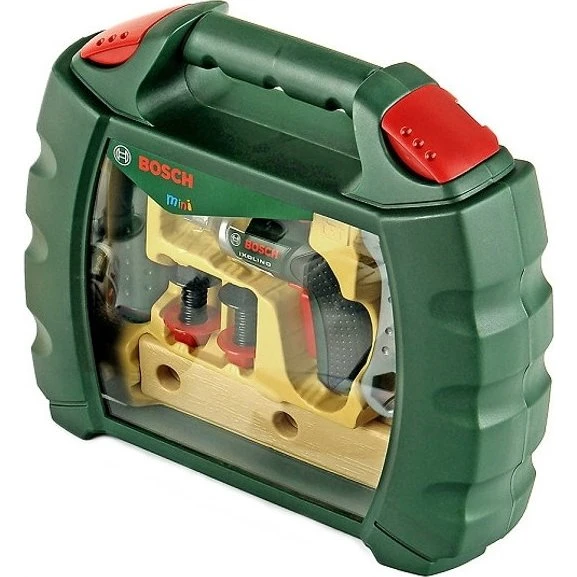 Theo Klein Bosch Ixolino Work Case med skruemaskine, grøn