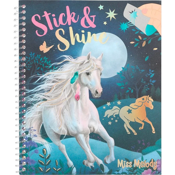 Miss Melody Stick&Shine Malebog med Klistermærker