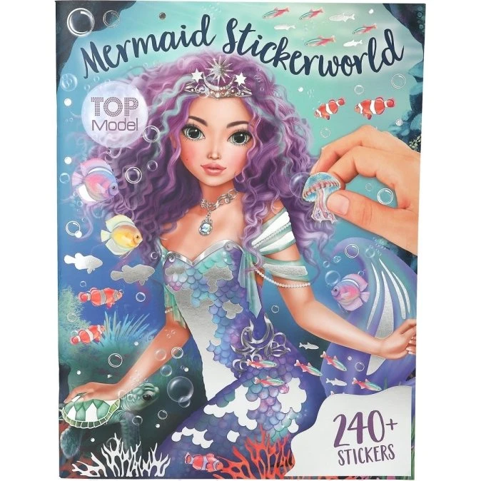 TOPModel Metallic Stickerworld Havfrue – 26 sider, over 240 klistermærker