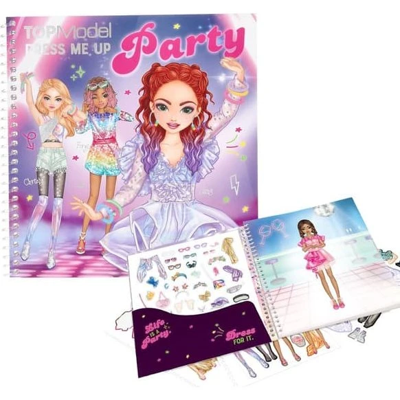 TOPModel Dress Me Up Pysselbog - Party, 24 Sider, 3+ år