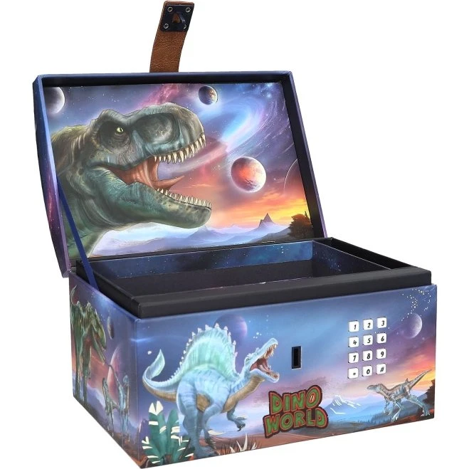 Dino World Skattekiste med kode, lys og lyd (0413441)