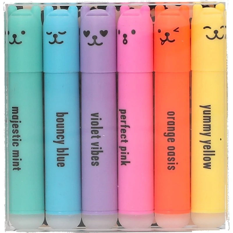 PENfection Mini Highlighter - 6 Pastelfarver