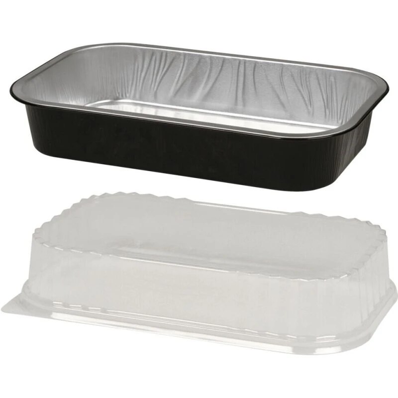 Ready2Cook alubakke 1400 ml, 26,5x16,2x4,7 cm – sort