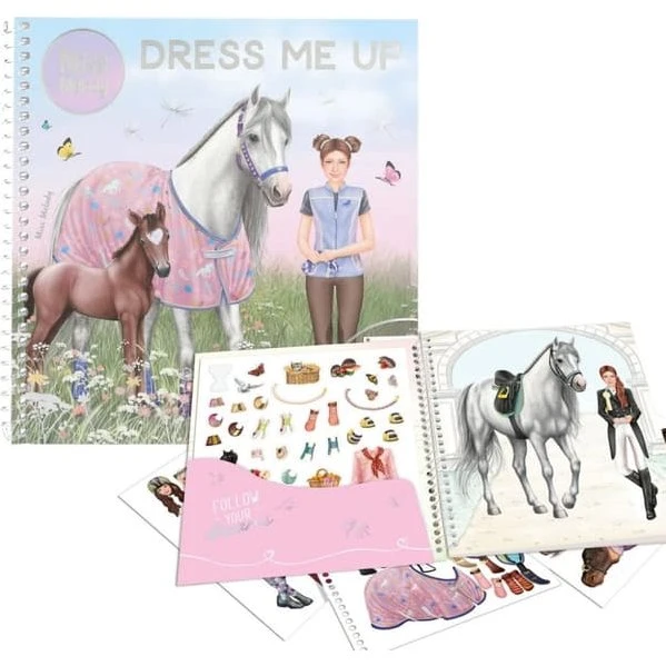 Miss Melody Dress Me Up Klistermærkebog 2025 – 24 sider for børn fra 5 år