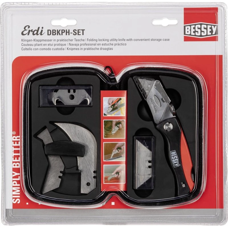 Bessey DBKPH-SET hobbykniv sæt (4 blade)