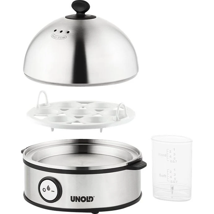 Unold 38626 Æggekoger 360W rustfrit stål/sort