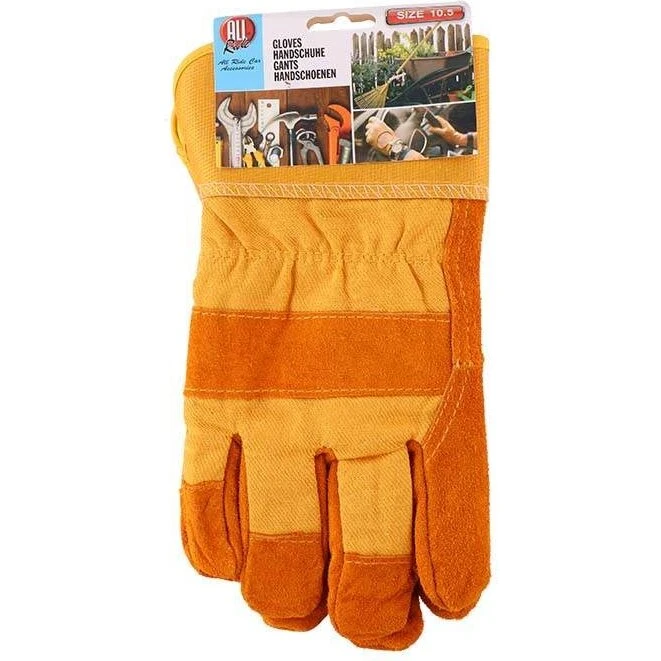 Allride Heavy Duty arbejdshandsker i læder, str. 10,5