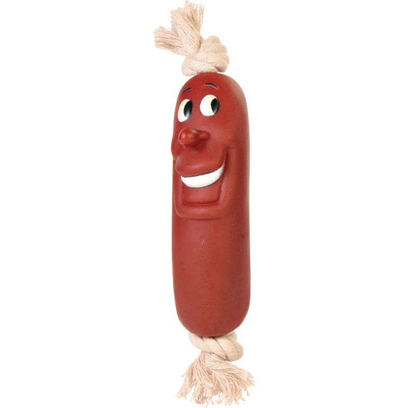 Trixie 3242 Pølse med Reb 11 cm Brun
