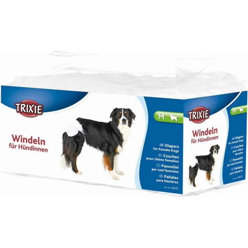 Trixie Hundebleer M, 12 stk., hvid