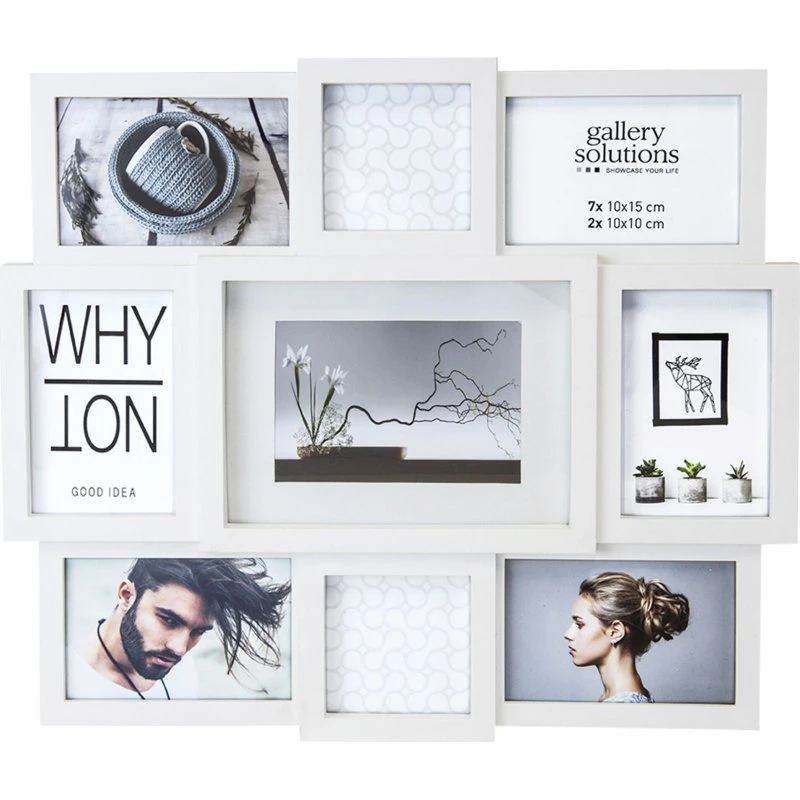 Nielsen Design Why Not Collage Billedramme Hvid Resin 7x10x15cm/2x10x10cm