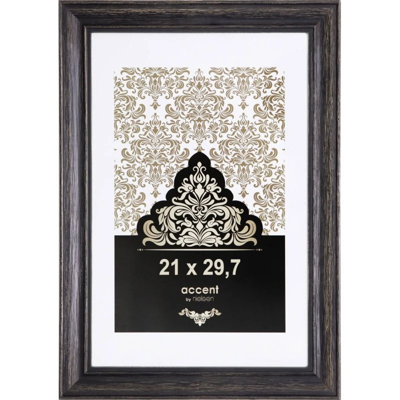 Nielsen Design Accent Vintage Billedramme 21x29,7 cm Sort Træ