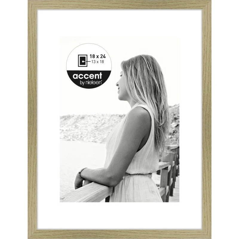 Nielsen Design Aura 1134002 Billedramme 18x24cm Oak Wood