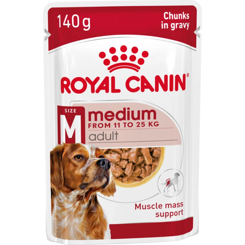 Royal Canin Medium Adult Vådfoder 10 x 140 g (11–25 kg, 12m–10 år)