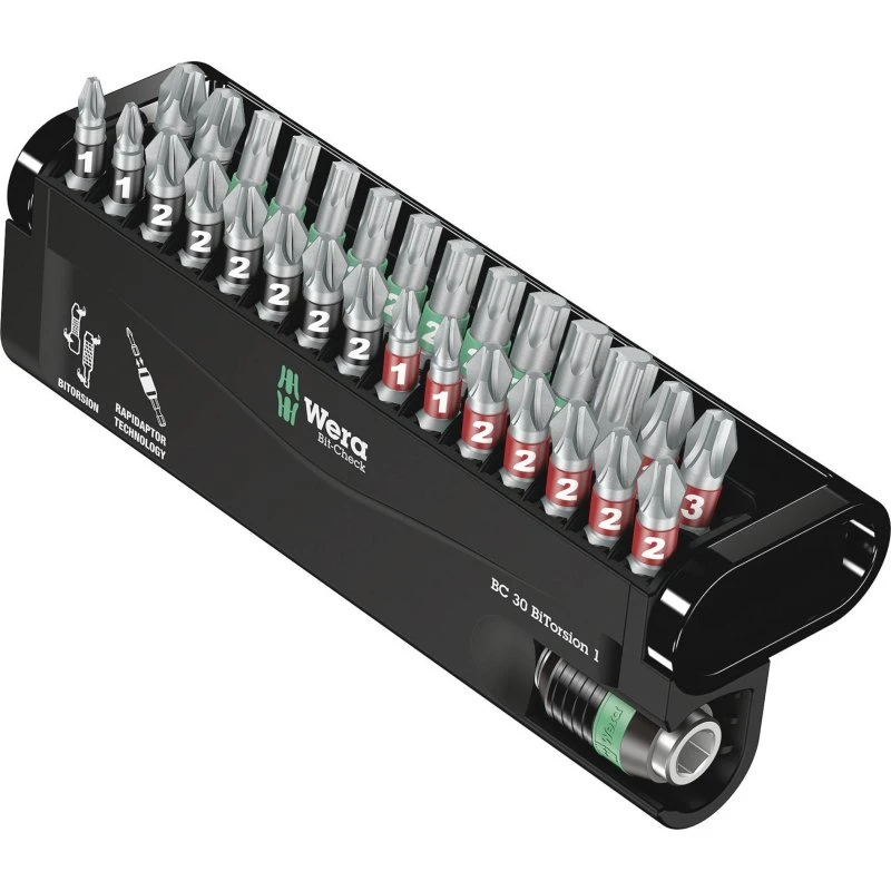 Wera BC 30 BiTorsion 1 30-deles bitsæt med bitholder
