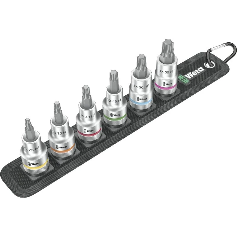Wera Zyklop Belt C 3 TORX HF, 6 stk, 1/2"