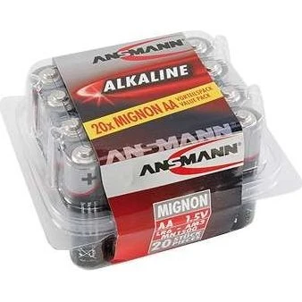 ANSMANN LR6 AA 1,5V Alkalisk 20 stk