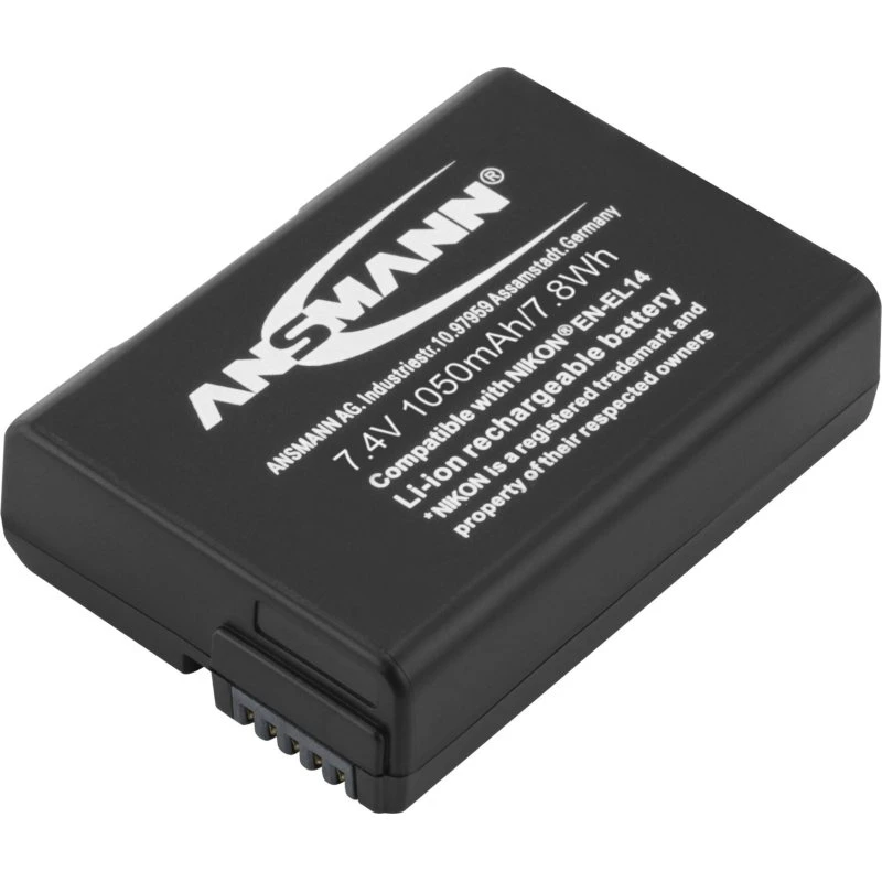 Ansmann A-Nik EN-EL14 1000mAh Li-Ion-batteri til Nikon