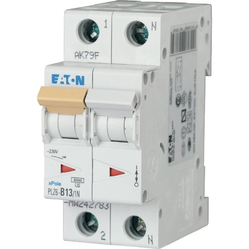 Eaton Automatsikring C 13A 1P+N 10kA 2M