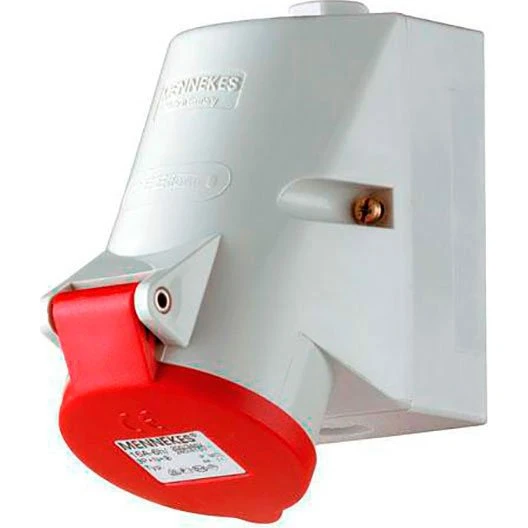 Mennekes CEE Vægudtag 4-pol 16A 400V IP44