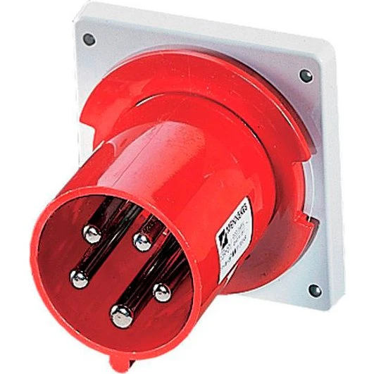 Mennekes CEE 5-pols 63A 400V IP44 6H rød