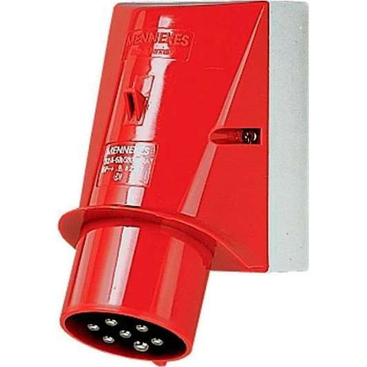 Mennekes CEE Vægindtag 7-pol 16A 400V IP44 6H