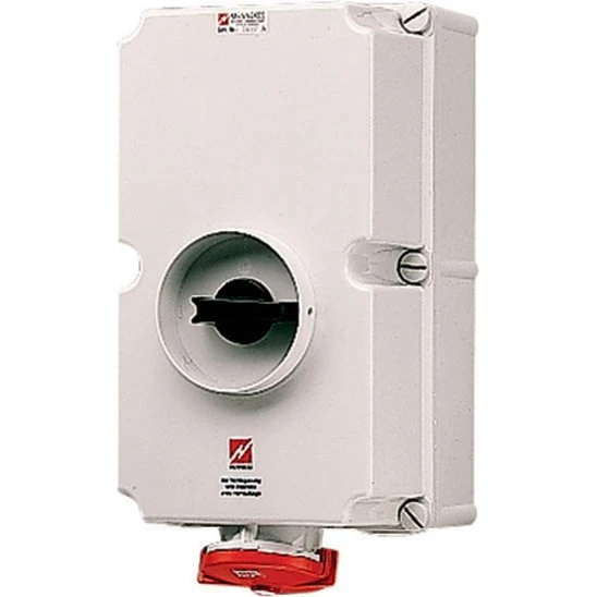 Mennekes CEE 5-pole 125A 400V IP67 6H stikkontakt