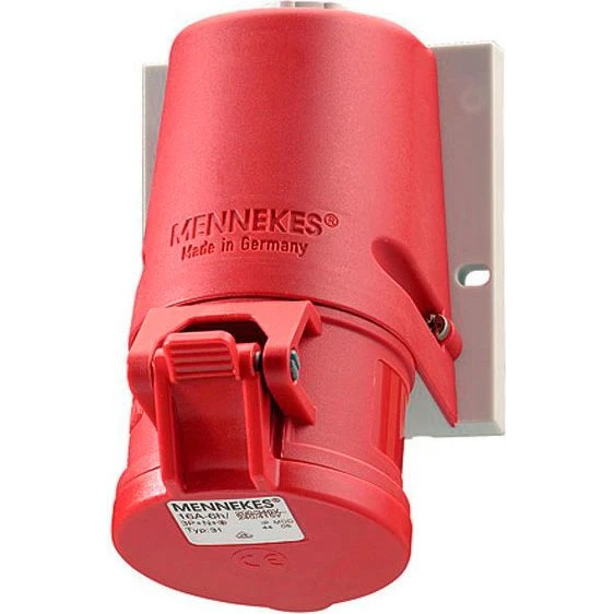 Mennekes CEE Vægudtag 5-pol 32A 400V IP44 H6