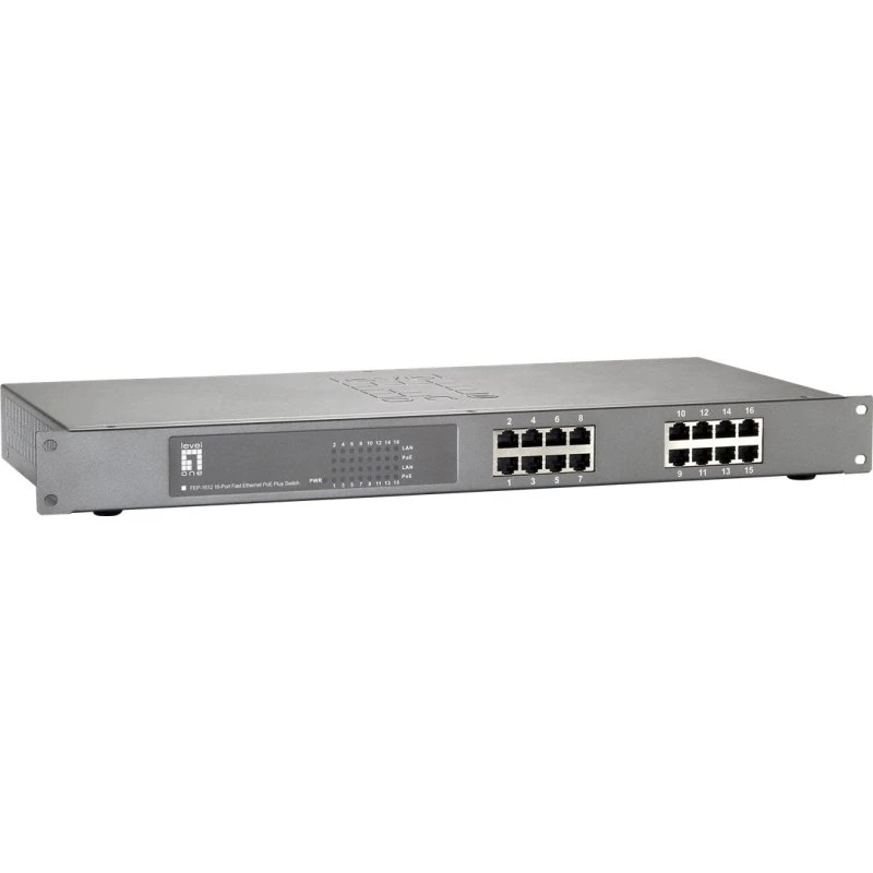 LevelOne FEP-1612W150 16-port PoE+ Switch