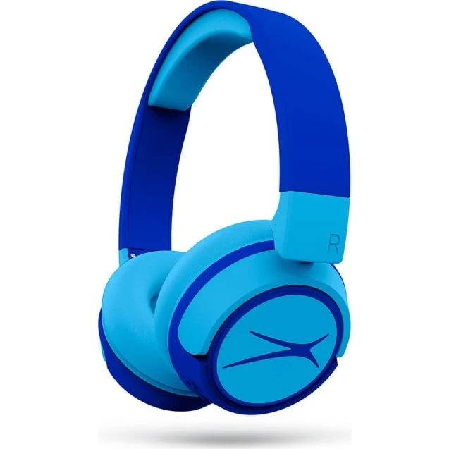 Altec Lansing Kids Trådløs 2i1 On-Ear Høretelefoner Blå, 85dB Begrænset, 10 Timer Batteritid