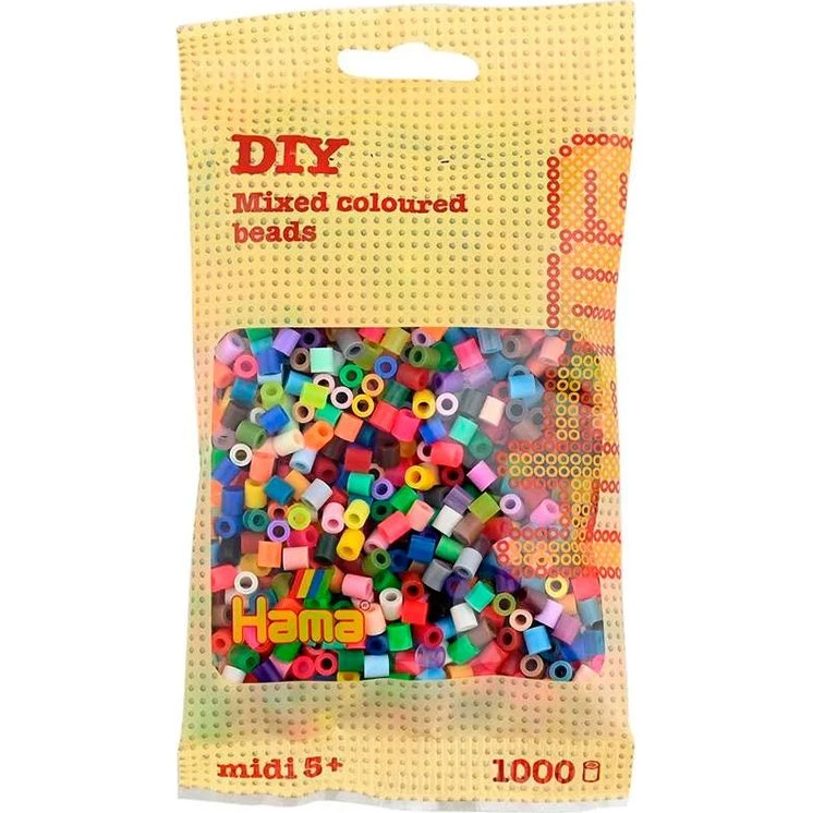 Hama Midi Blandede Perler 1000 stk Mix 68
