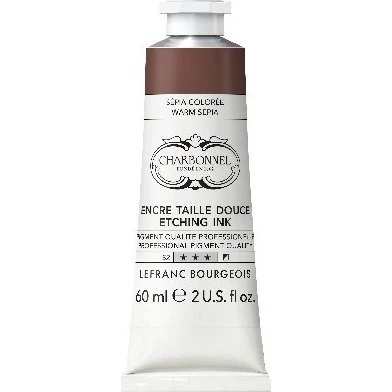 Charbonnel Etching Ink Warm Sepia 60 ml