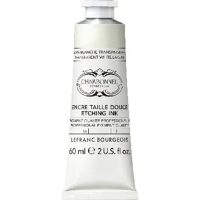 Charbonnel Etching Ink Tryksværte Transparent White 60ml