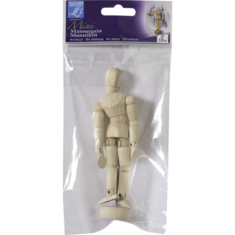 Lefranc Bourgeois Modeldukke i Træ – 13 cm