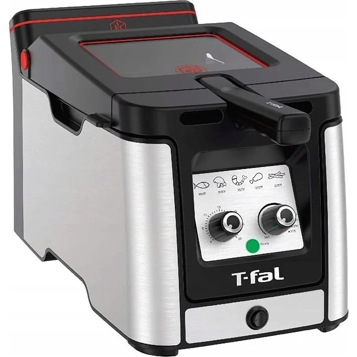 Tefal Clear Duo FR600D 3,5 L Frituregryde, 2000W, Sort/Rustfrit Stål