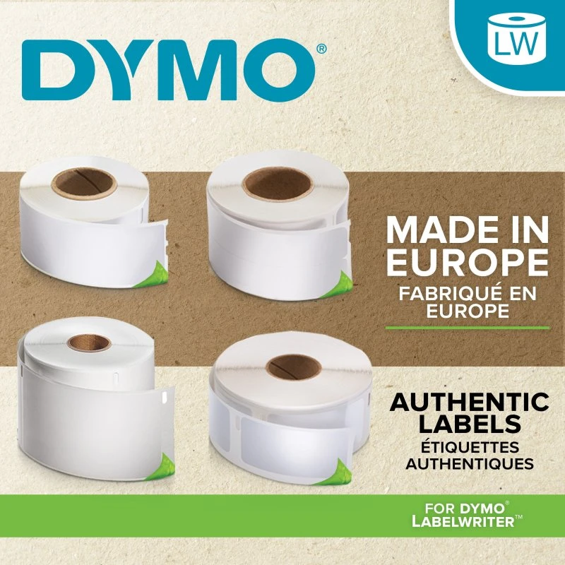 DYMO LabelWriter 25x54mm Adresselabels, 6 Ruller