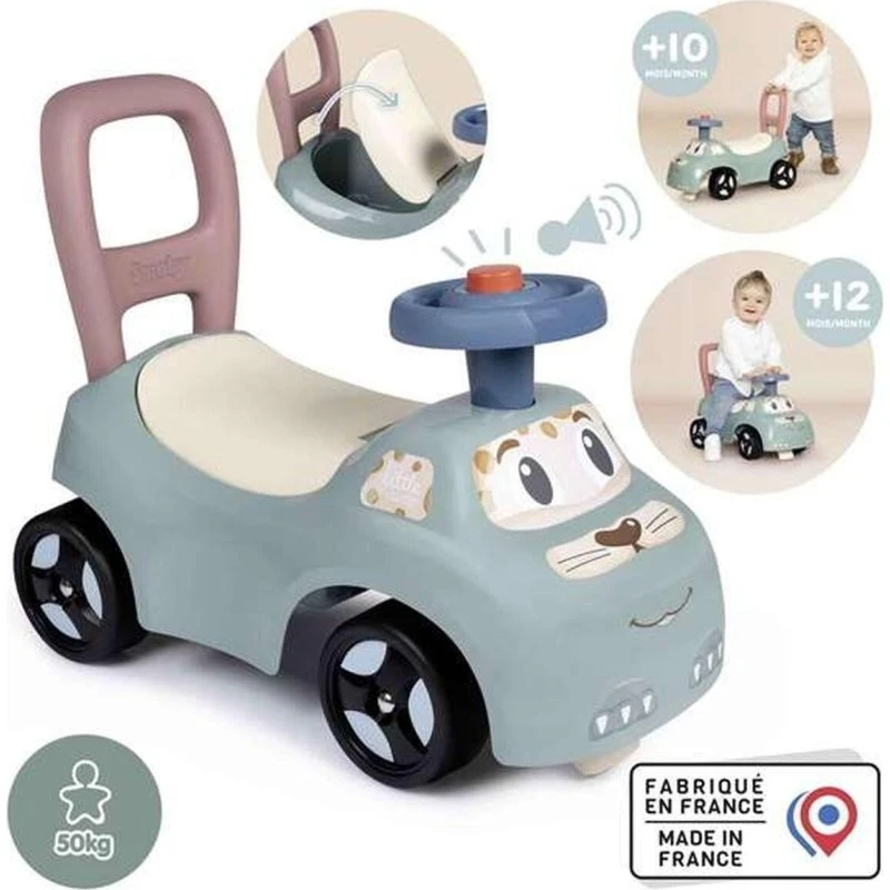 Smoby Tilbehør til dukkehus – sort/grå, 40 cm, 4 hjul