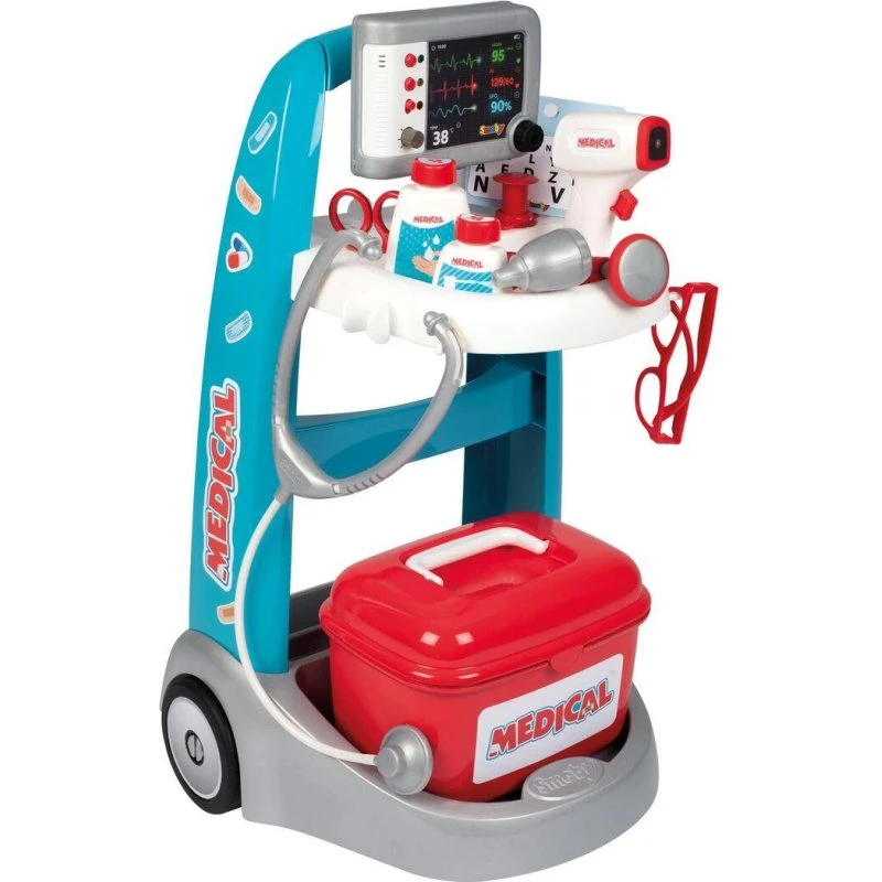 Smoby Electronic Doctor Trolley 16pcs - Orange