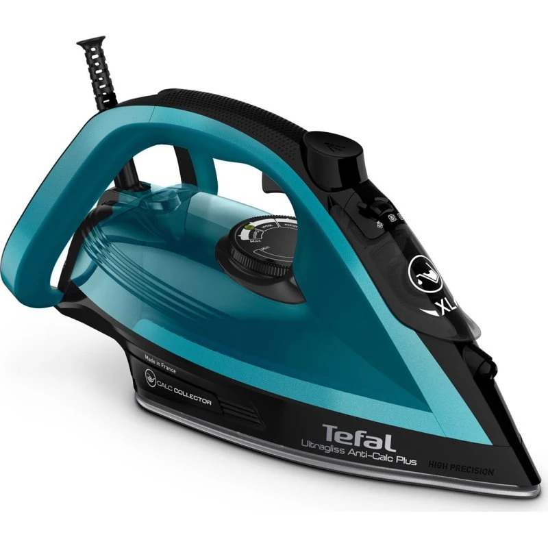 Tefal Ultragliss Anti-Calc Plus FV6832E0 2800W Dampstrygejern Sort Blå
