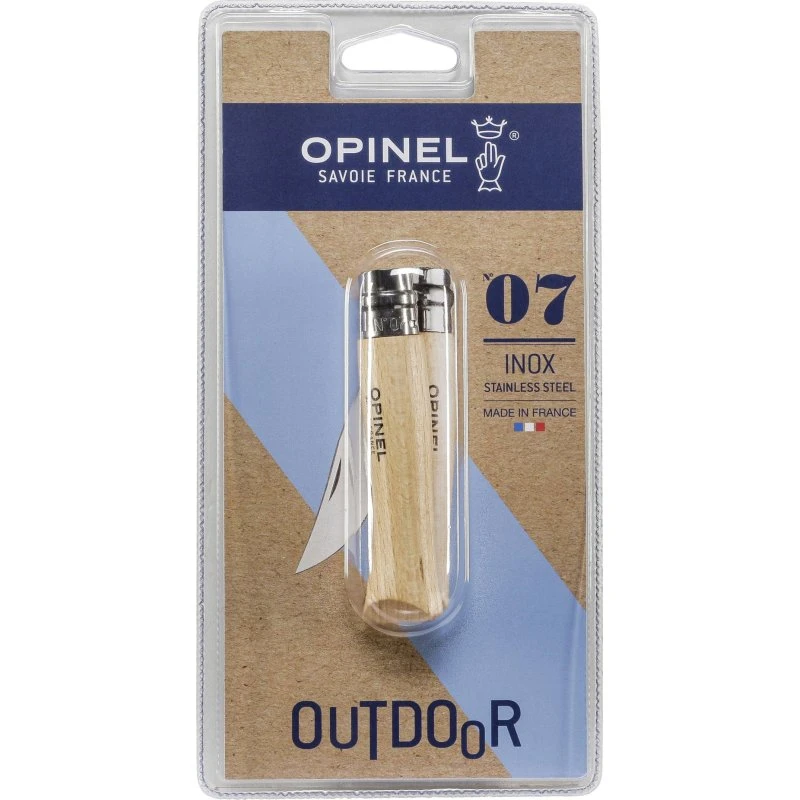 Opinel No. 7 Foldbar Lommekniv 8 cm Rustfri Stål