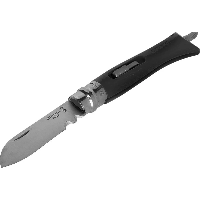 Opinel No. 9 Foldbar Lommekniv med Bitssæt – Grå