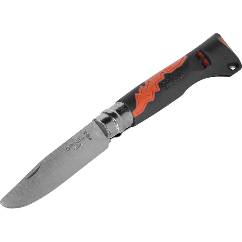 Opinel No. 8 Børnekniv med Fløjte, 7 cm, Khaki