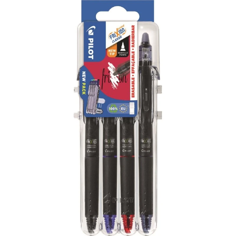 Pilot Frixion Point Clicker 0,5 mm 4 Farver
